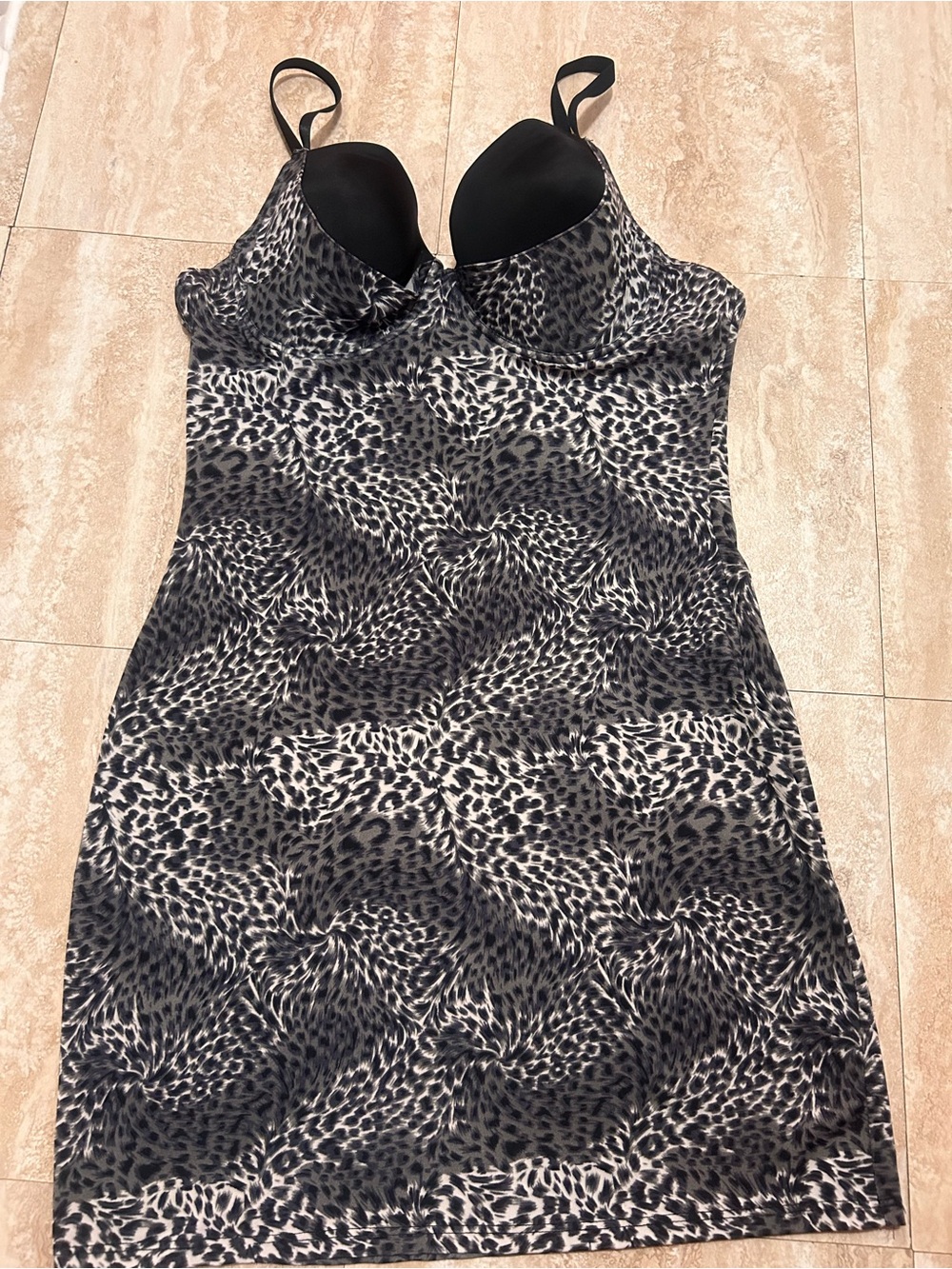 Animal print shapewear